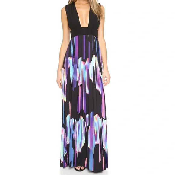 Aq/Aq Dresses | Aq/Aq Flame Maxi Dress - New | Color: Black/Purple | Size: 10 | Mfenske2'S Closet